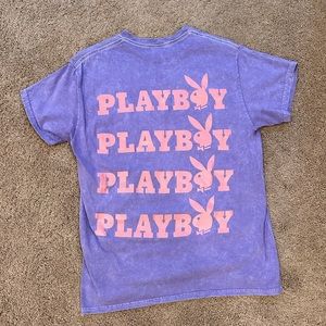 Size M Purple Playboy Graphic Tee